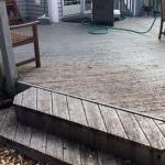 before view of wood deck cleaning and refinishing service in grand rapids, mi